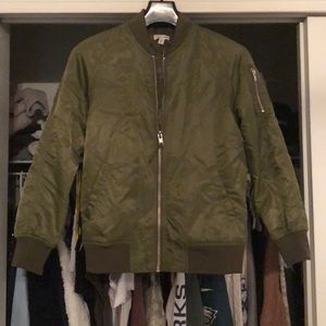Urban outfitters army green bomber jacket